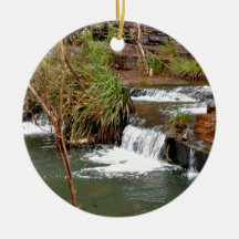 Tiny falls christmas tree ornament