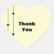Tiny Hearts Generic Thank You Stickers