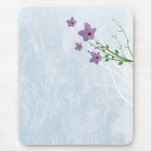 tiny lilacs on distressed light blue mouse mats