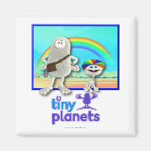 Tiny Planets - Making Rainbows Refrigerator Magnet