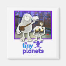 Tiny Planets - Time to Go Refrigerator Magnets