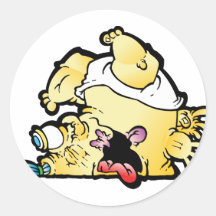 tipsy round stickers