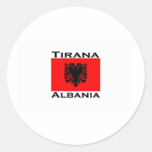 Tirana, Albania Round Sticker