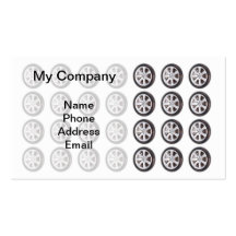 Tire and Wheel Maintenance Business Card Template