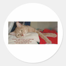 TIRED KITTY STICKERS