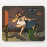 Tired Rudolph mousepads