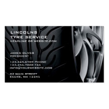 Tires Auto Repair Business Card