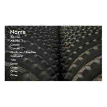 Tires of military vehicles business card