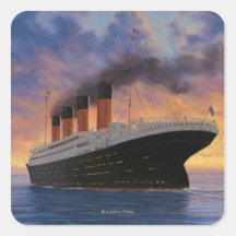 Titanic SceneWhite Star Line Sticker