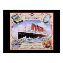 Titanic Soap Label Post Cards