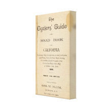 Title Page of Cyclers' guide Gallery Wrap Canvas