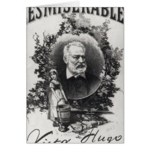Titlepage first edition of 'Les Miserables' Greeting Cards