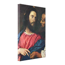 Tiziano Vecelli - The Tribute Money Canvas Print