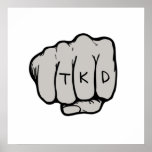 TKD Fist Poster Print