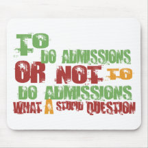 To Do Admissions Mouse Mat
