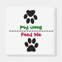 To Feed or Not To Feed Fridge Magnets