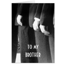 TO MY BROTHER ON HIS WEDDING DAY WITH LOVE GREETING CARDS