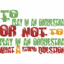 To Play in an Orchestra Photo Cutout
