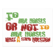 To Ride Horses Post Cards