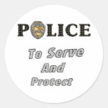 To Serve and Protect Sticker