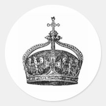 To the King Round Stickers