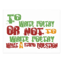 To Write Poetry Postcards