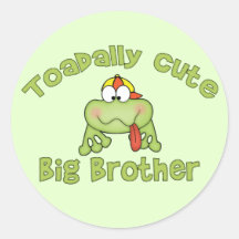 Toadally Cute Big Brother Stickers