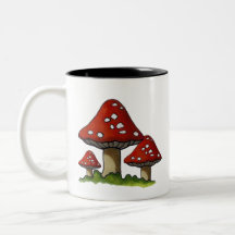 Toadstools, Mushrooms: Original Art: Fantasy Coffee Mugs