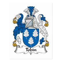 Tobin Family Crest Postcards