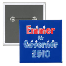 Tom Emmer for Governor 2010 Star Design Pinback Buttons