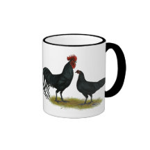 Tomaru Long Crower Chickens Mugs