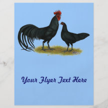 Tomaru Long Crower Chickens Personalized Flyer