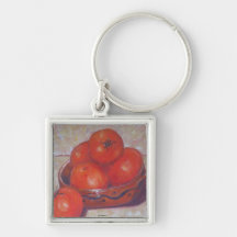 Tomatoes in a Dish Key Chains