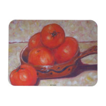 Tomatoes in a Dish Premium Magnet