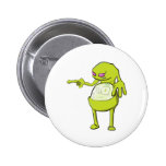 tommy tummy inside lumpy monster green pinback button