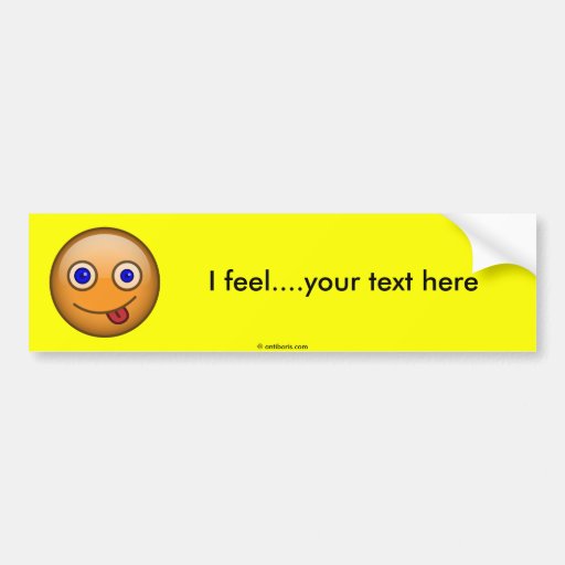 Tongue Orange Bumper Sticker