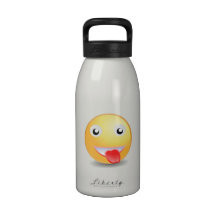 Tongue Smiley Face Reusable Water Bottles