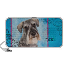 Tonka the Standard Schnauzer Portable Speaker speakers