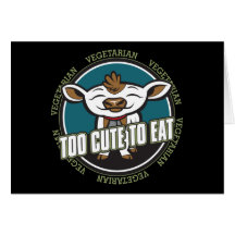 Too Cute to Eat Cow Cards