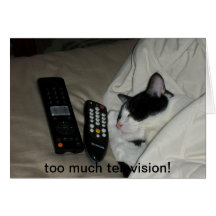 too much television card