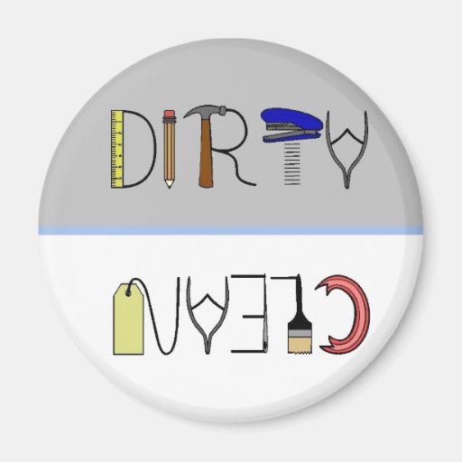 Tools Clean/Dirty Dishwasher Magnet