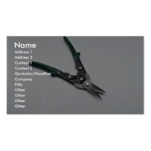 Tools of Trade- Offset snips Business Card