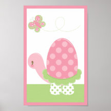 Tootsie Turtle-Pink Wall Print-1