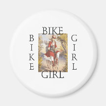 TOP Bike Girl Refrigerator Magnets