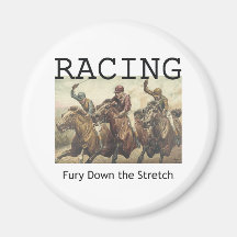 TOP Horse Racing Refrigerator Magnet
