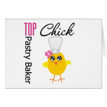 Top Pastry Chick Greeting Cards