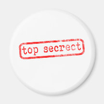 Top Secret Refrigerator Magnets