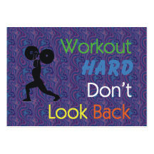 TOP Workout Hard Business Cards