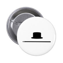 Tophat And Cane Button