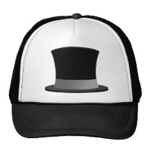 Tophat Trucker Hat - Tuxedo-Casual Style!